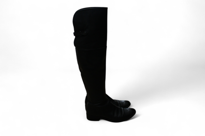 Belmondo Boots, Black Leather, Size 38 (Mainzerstr)