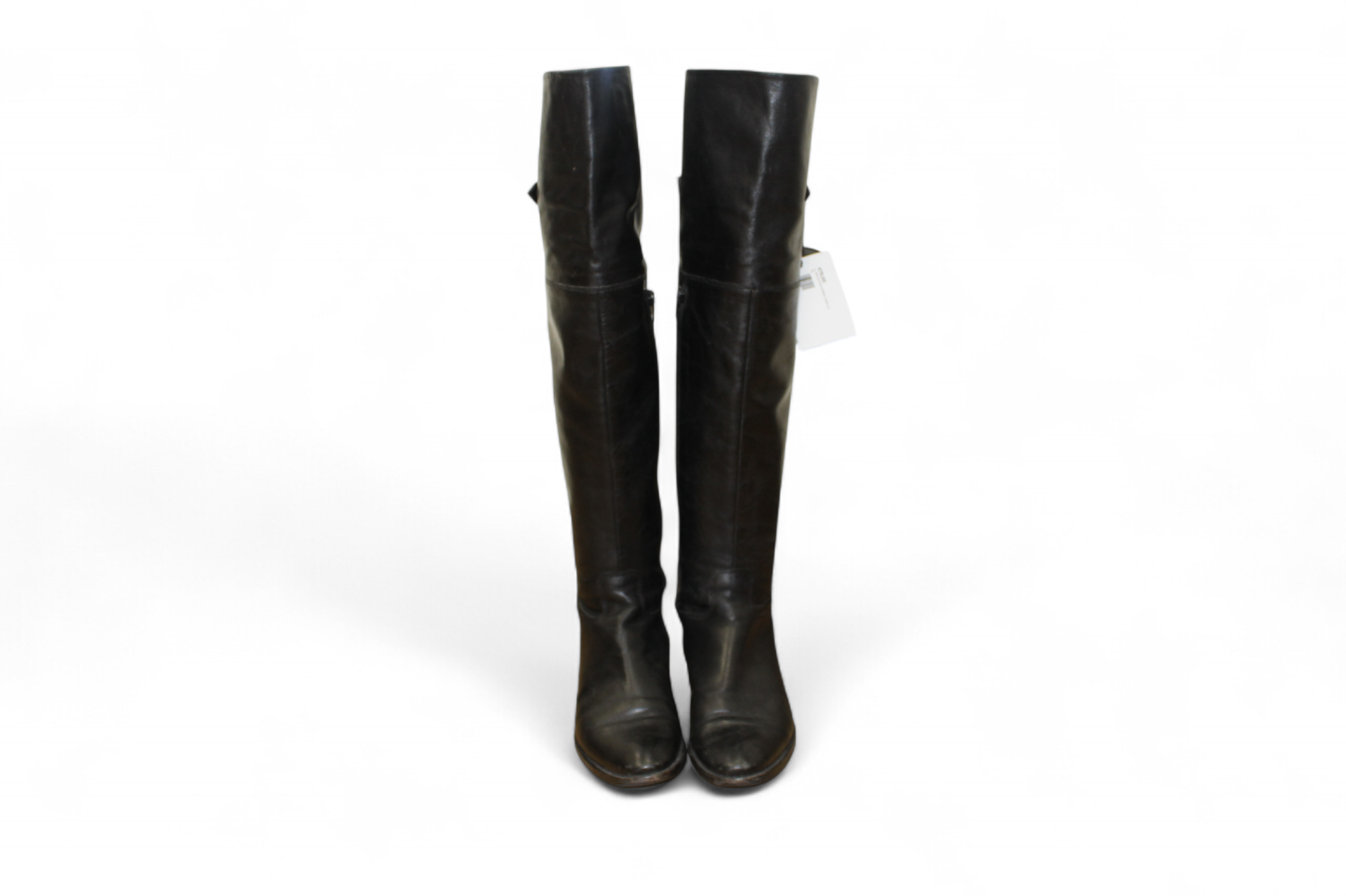 Belmondo Boots, Black Leather, Size 38 (Mainzerstr)
