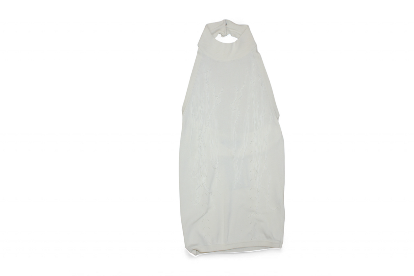 Mugler Top, Cream, Tassels, Size S (Mainzerstr)