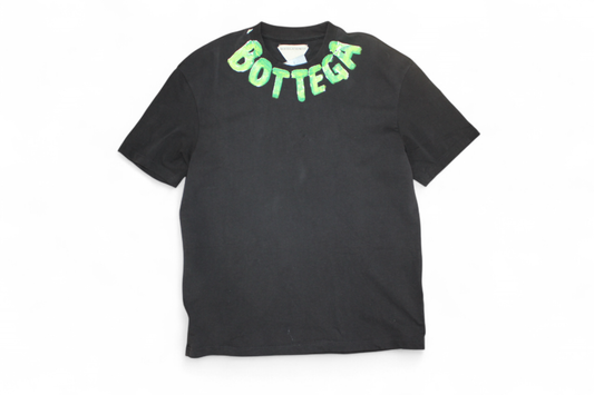 Bottega Veneta Tshirt, Black Cotton, Size XL (Mainzerstr)
