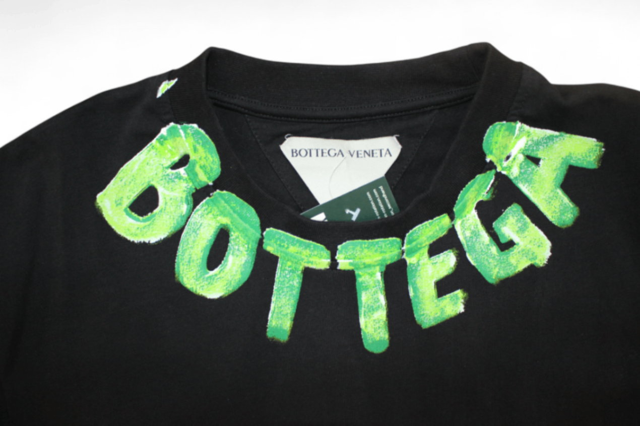 Bottega Veneta Tshirt, Black Cotton, Size XL (Mainzerstr)