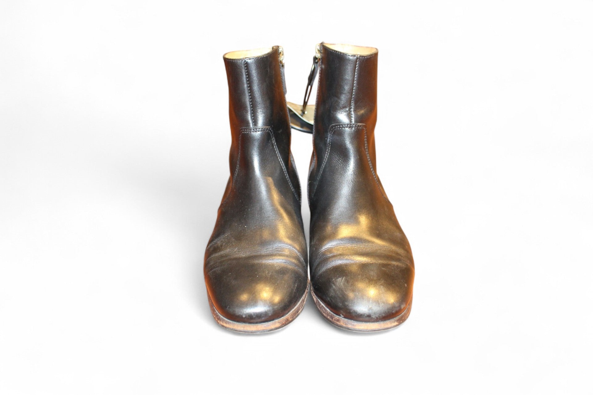 W - A.P.C. Boots 38 Black Leather D, (C)