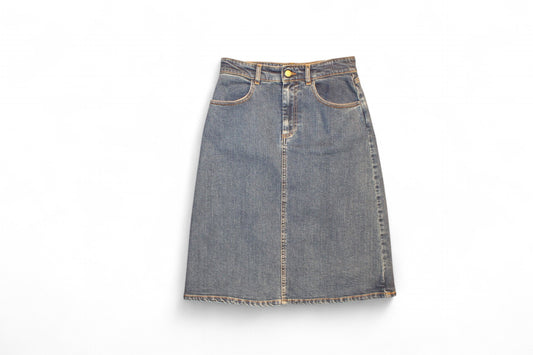 W - See by Chloe Skirt S Blue Denim, D, (C)
