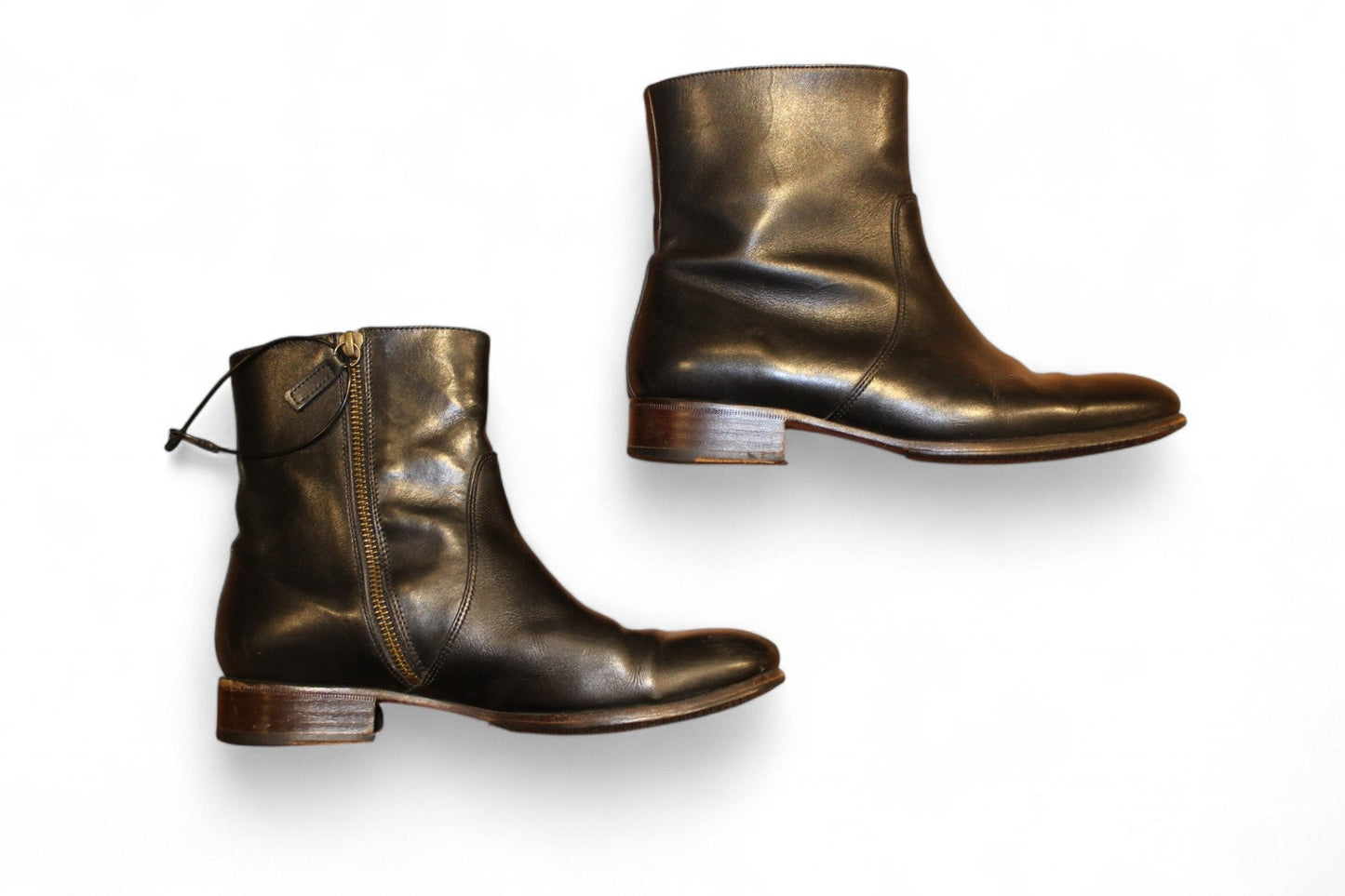 W - A.P.C. Boots 38 Black Leather D, (C)