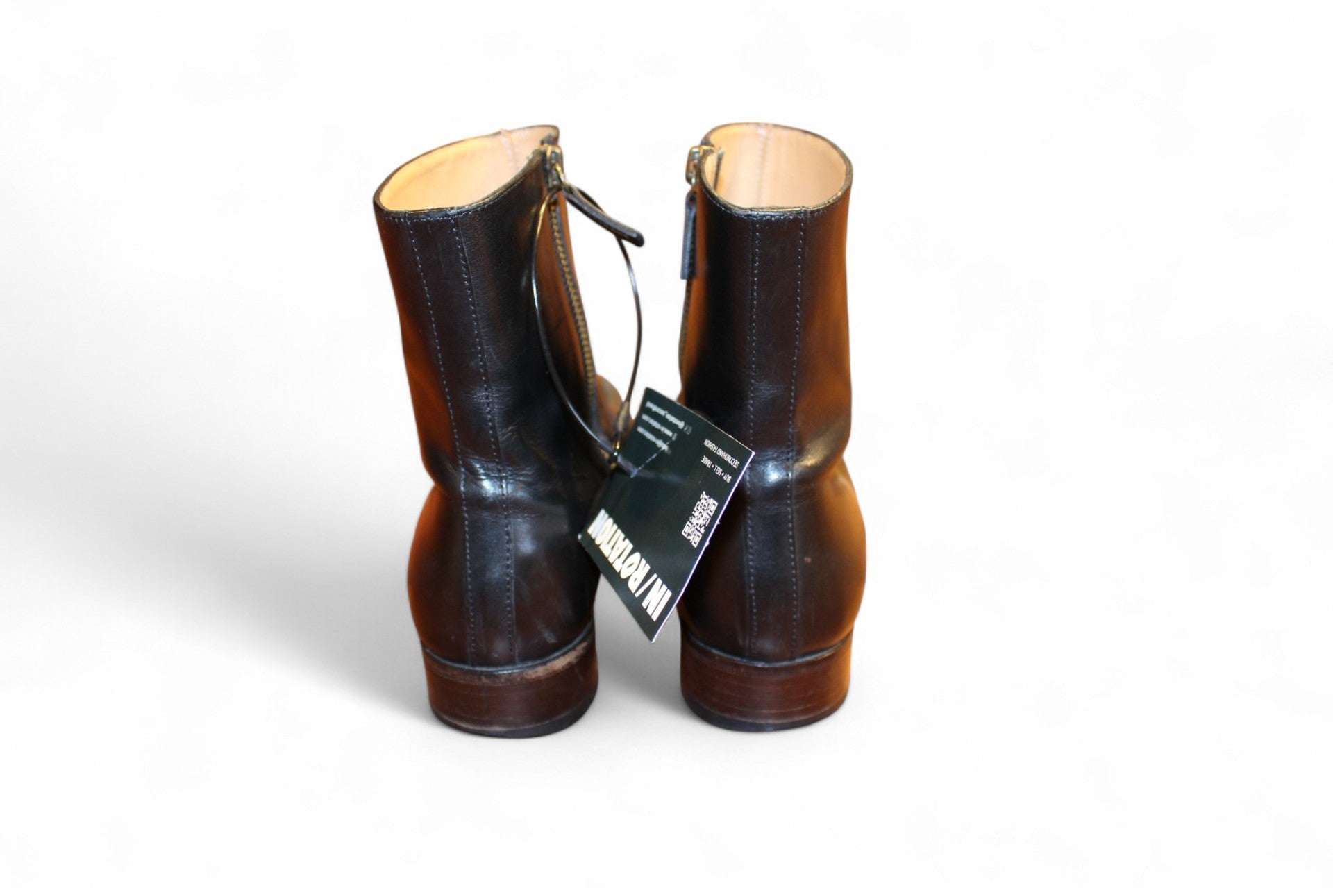 W - A.P.C. Boots 38 Black Leather D, (C)