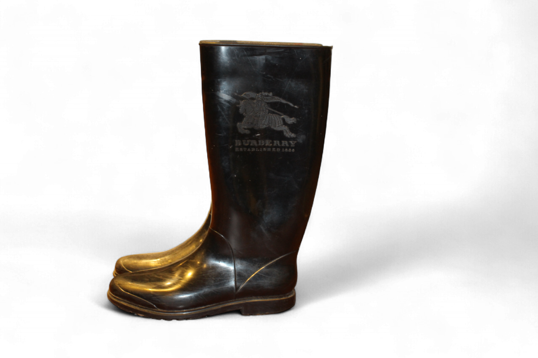 W - Burberry Wellington/Gumboots 38 Black, D, C