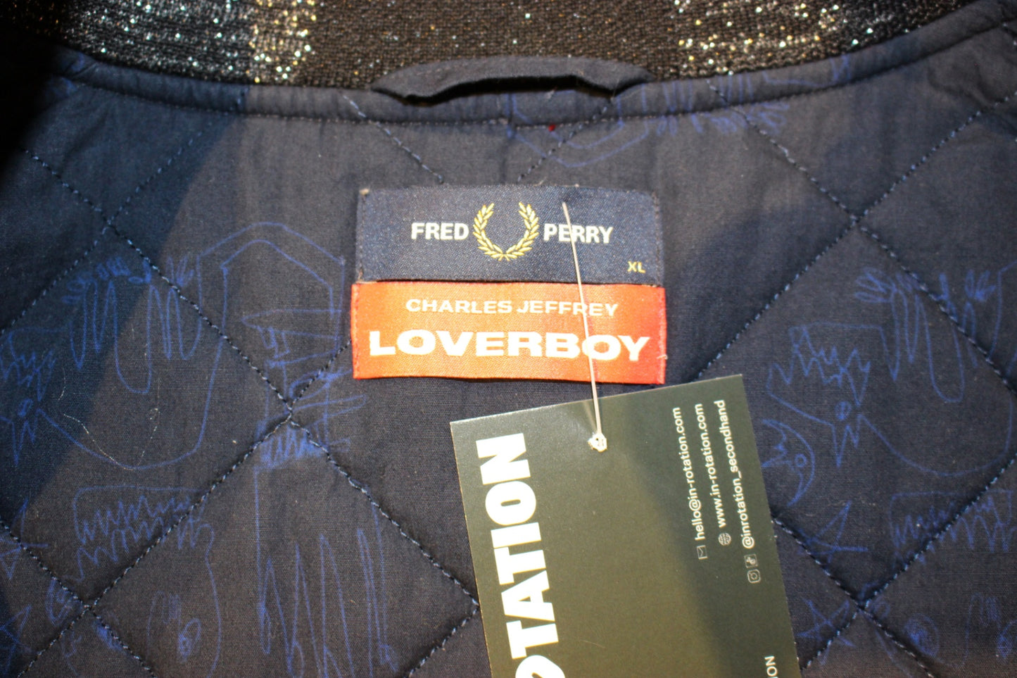 W-Fred Perry x Charles Jeffrey Loverboy Jacket XL primary block colors, C