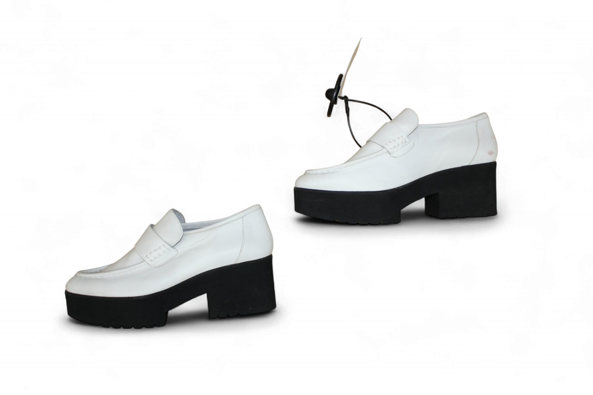 M - Maje Loafers 40 White Leather, B