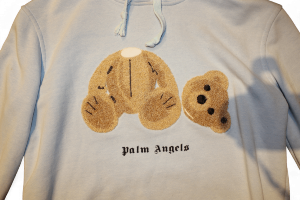 W Palm Angels Hoodie M light blue Cotton, C