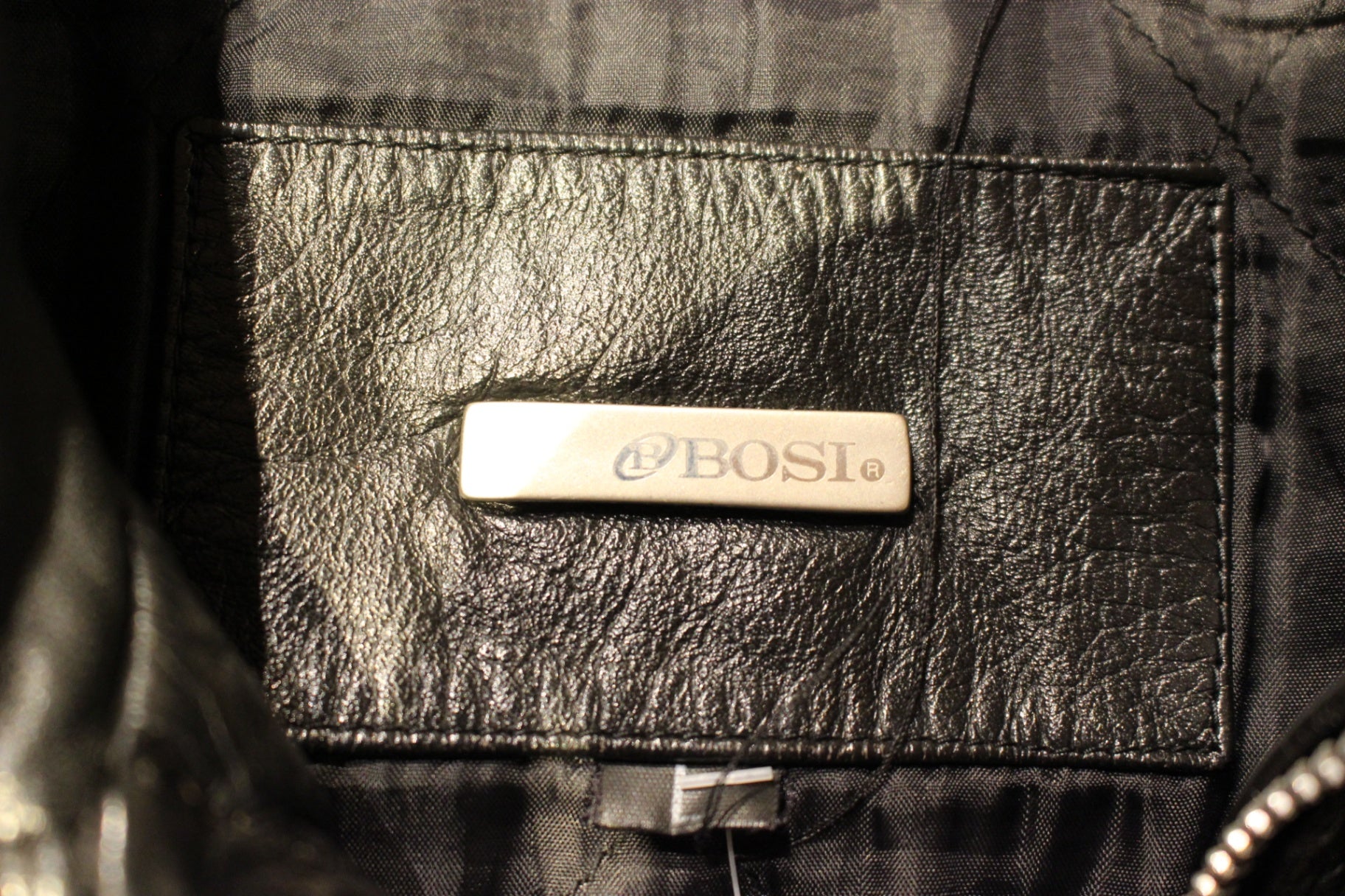 W - Vintage Jacket L Black Leather, Bosi, B