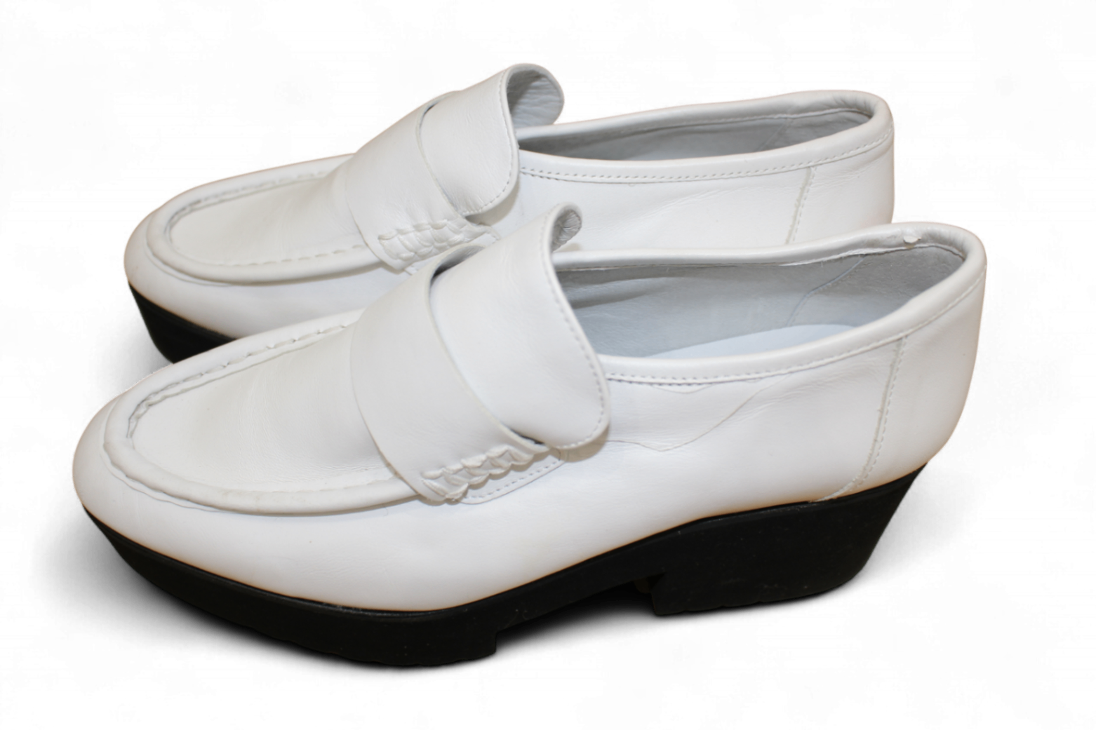 M - Maje Loafers 40 White Leather, B