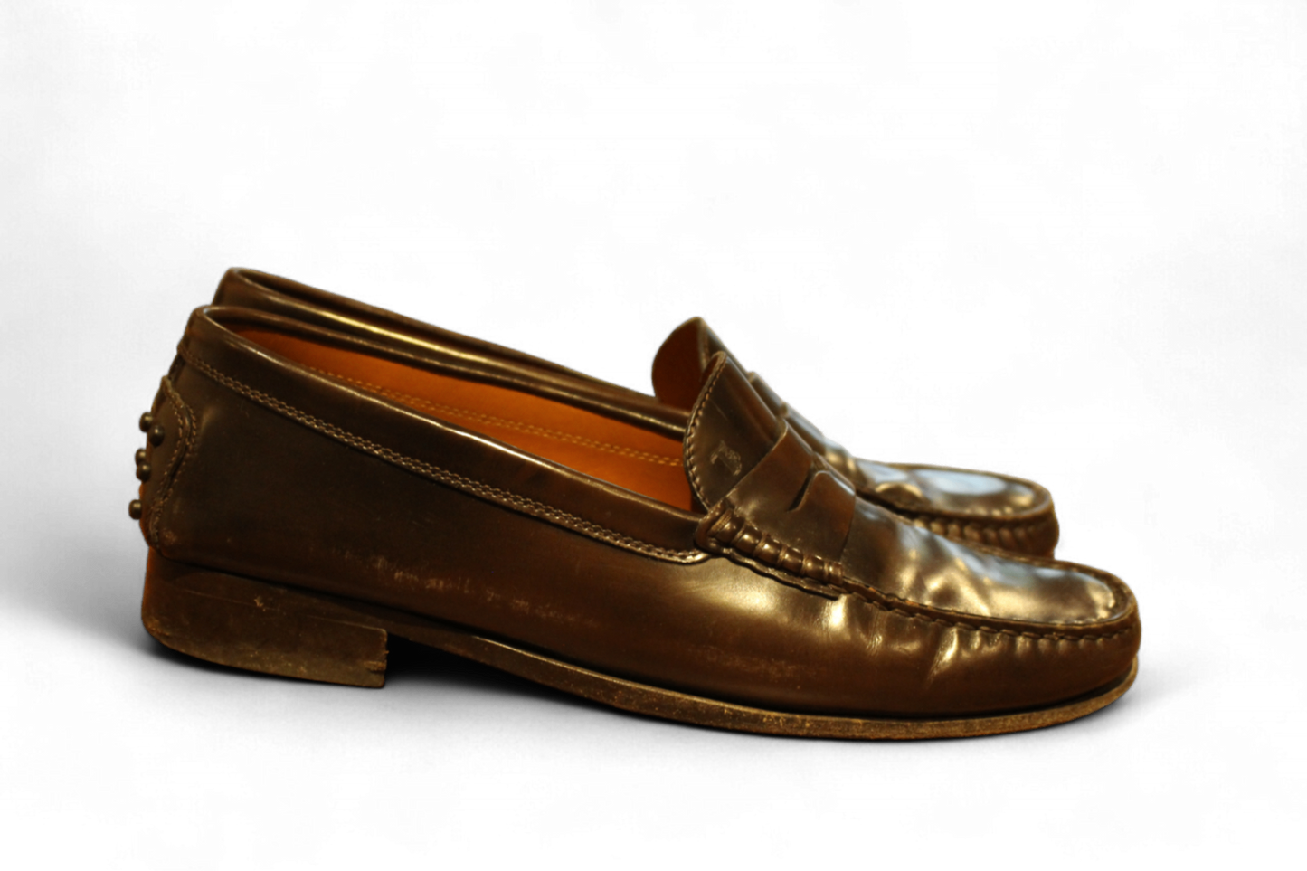 W - Vintage Tod's Loafers 40 Brown Leather (C)