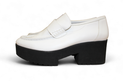 M - Maje Loafers 40 White Leather, B
