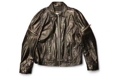 W - Vintage Jacket L Black Leather, Bosi, B