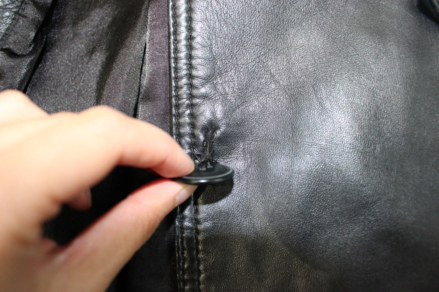 M - Vintage Street One Coat M Black Leather, B