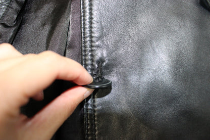 M - Vintage Street One Coat M Black Leather, B
