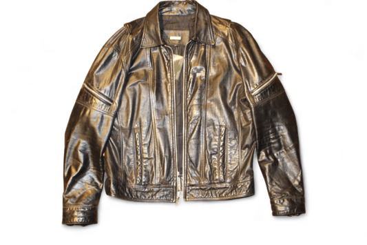 W - Vintage Jacket L Black Leather, Bosi, B