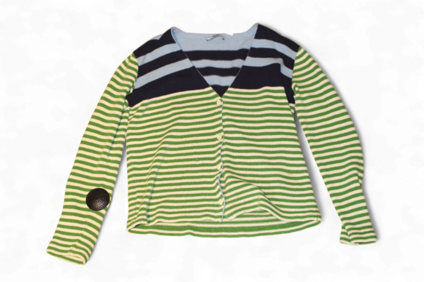 W - Prada Cardigan XXL Striped Wool and cashmere, C