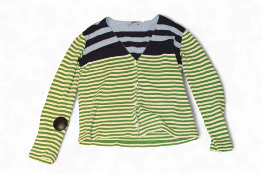 W - Prada Cardigan XXL Striped Wool and cashmere, C