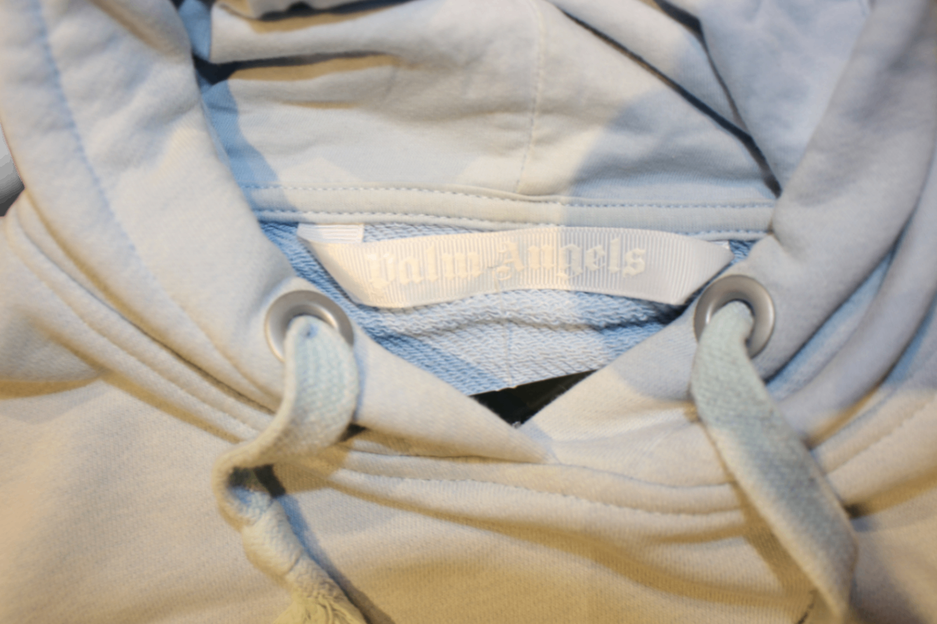 W Palm Angels Hoodie M light blue Cotton, C
