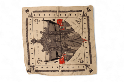 W Hermes Scarf Silk, D, C