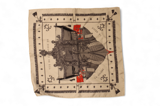 W Hermes Scarf Silk, D, C