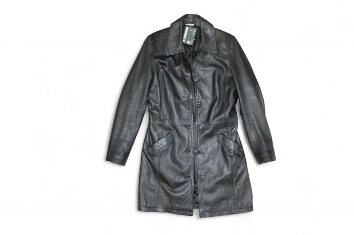 M - Vintage Street One Coat M Black Leather, B