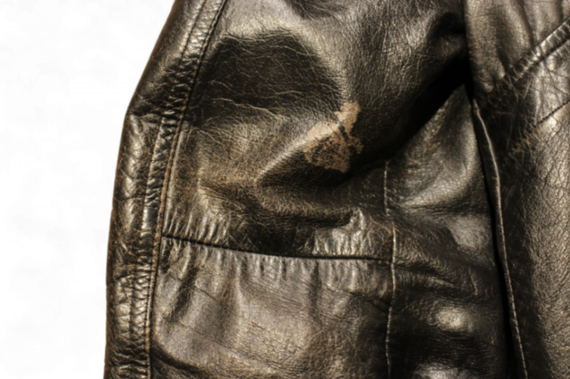 W - Vintage Jacket L Black Leather, Bosi, B