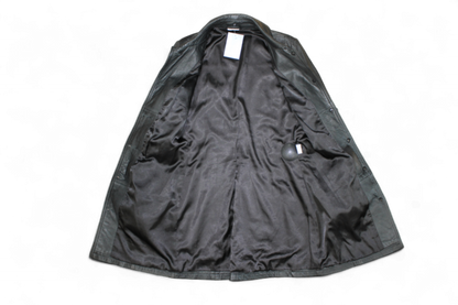 M - Vintage Street One Coat M Black Leather, B