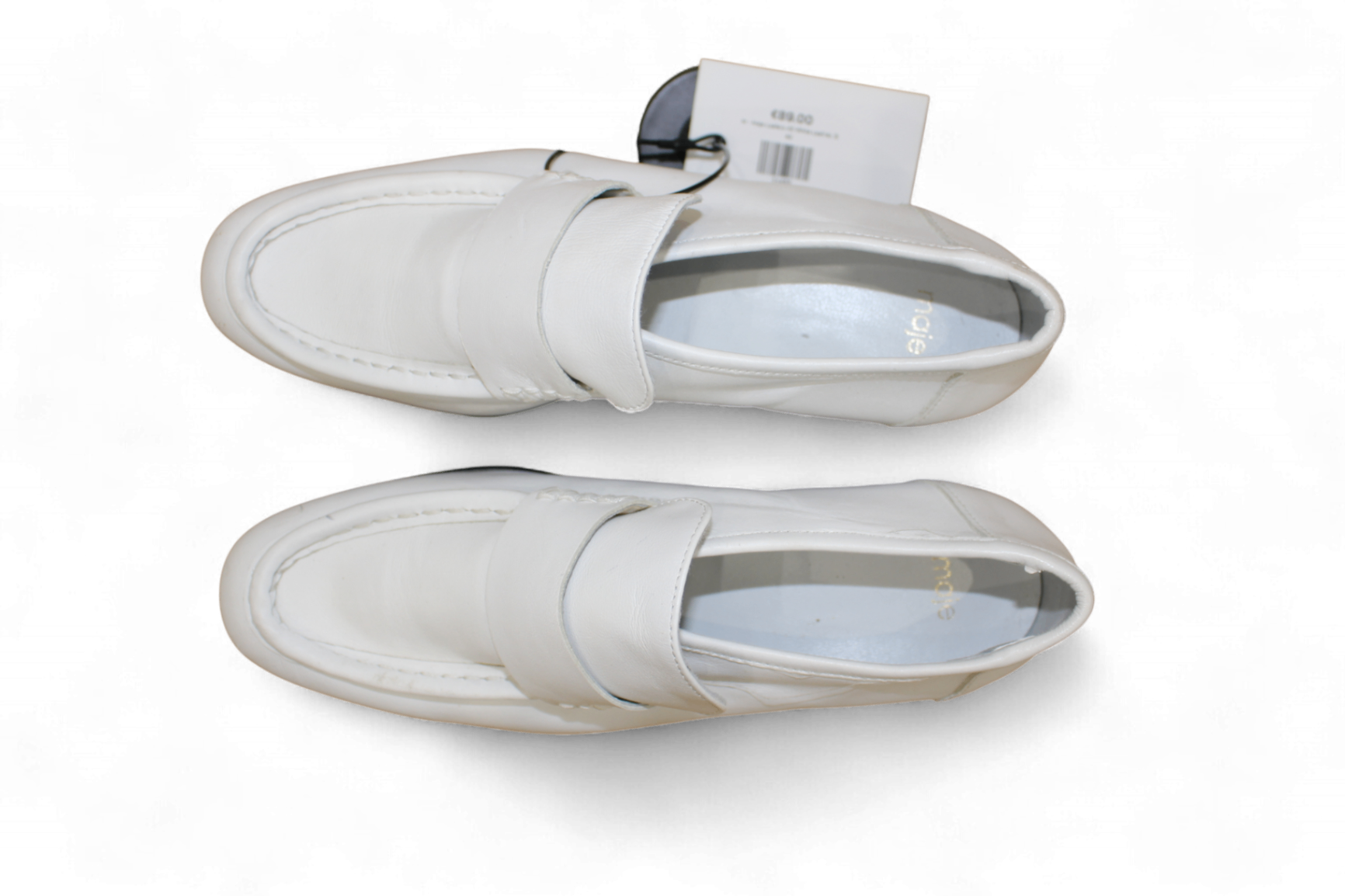 M - Maje Loafers 40 White Leather, B