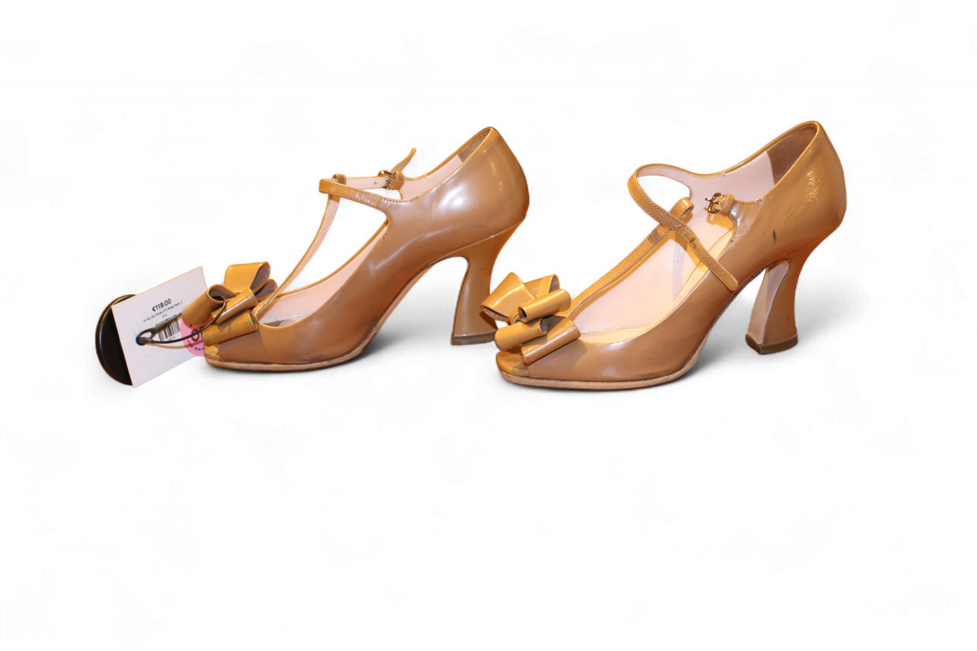 W-Miu Miu Shoes 37.5 Beige heels, C