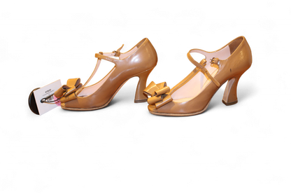 W-Miu Miu Shoes 37.5 Beige heels, C