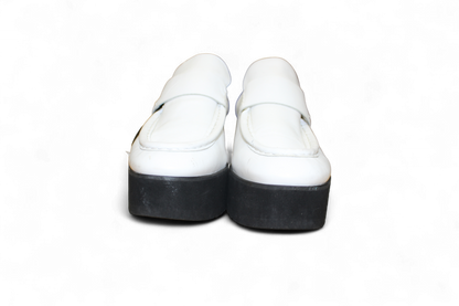 M - Maje Loafers 40 White Leather, B