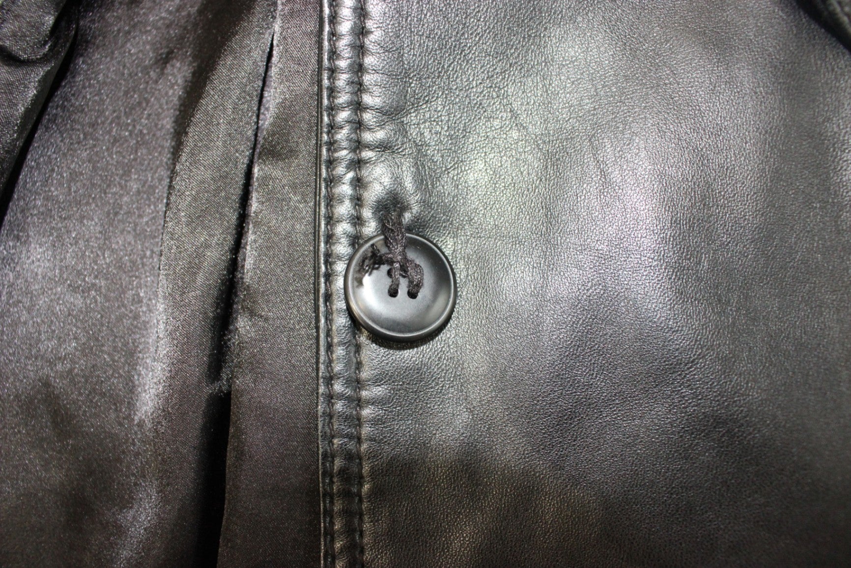M - Vintage Street One Coat M Black Leather, B