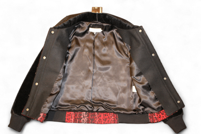 W-L'autre Chose Jacket XS Black and red Wool blend, C